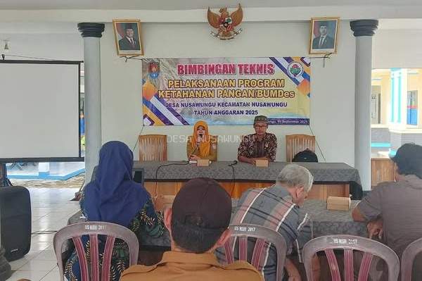 Bimbingan Teknis Ketahanan Pangan/BUMdes Desa Nusawungu