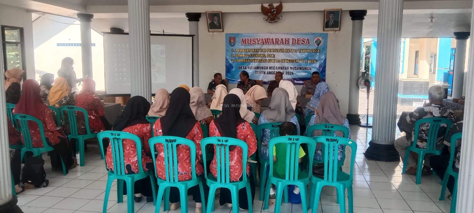 Musyawarah Desa Pembentukan Tim Penyusun RKPDes Tahun 2027, Rembug Stunting dan Laporan Realisasi APBDes Semester I TA 2026